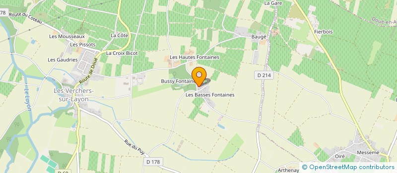 localisation de l'entreprise SCI HUGBOU  DOUE-EN-ANJOU