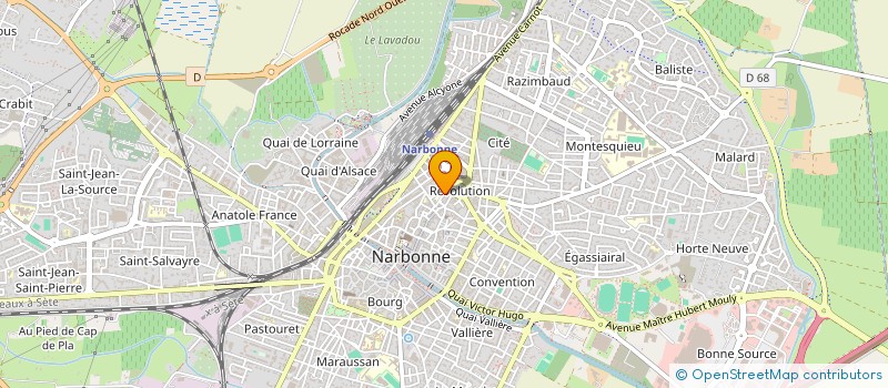 localisation de l'entreprise SCI HUGEFA  NARBONNE