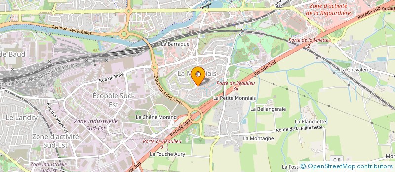localisation de l'entreprise SCI HUGELIE  CESSON-SEVIGNE