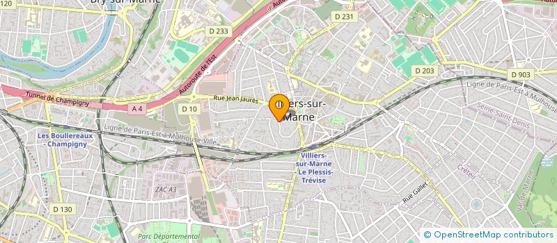 localisation de l'entreprise SCI HUGERON  VILLIERS-SUR-MARNE