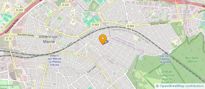 localisation de l'entreprise SCI HUGEVA  VILLIERS-SUR-MARNE