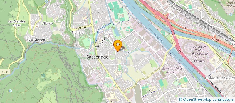 localisation de l'entreprise SCI HUGGY  SASSENAGE