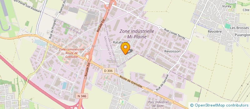 localisation de l'entreprise SCI HUGI  GENAS