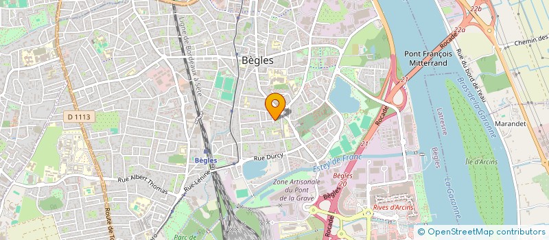 localisation de l'entreprise SCI HUGILA à BEGLES