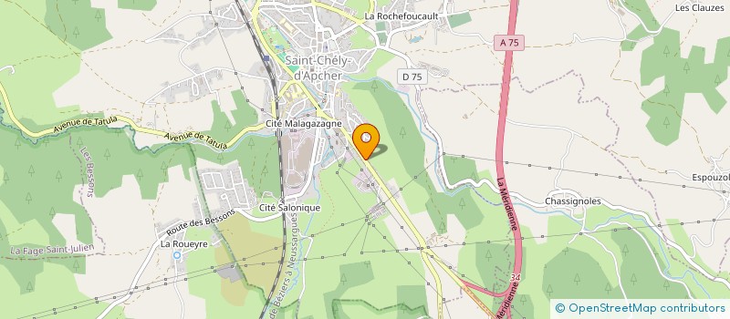 localisation de l'entreprise SCI HUGIMMO  SAINT-CHELY-D'APCHER