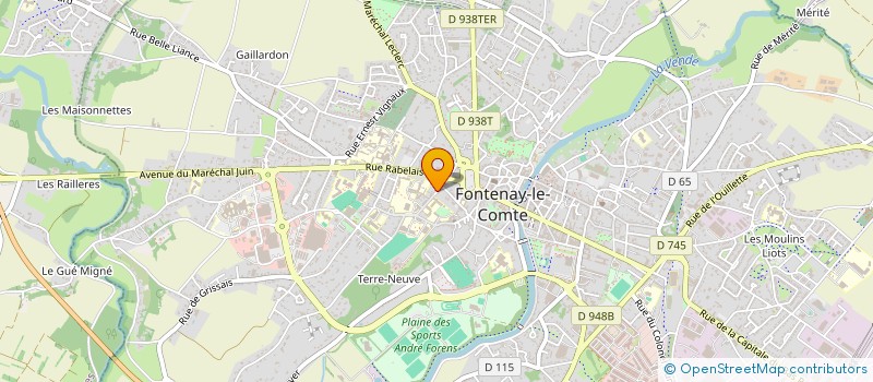 localisation de l'entreprise SCI HUGO 103  FONTENAY-LE-COMTE