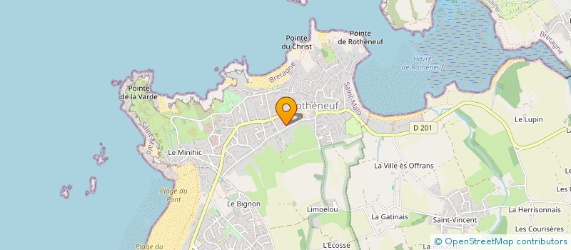 localisation de l'entreprise SCI HUGO 2001  SAINT-MALO