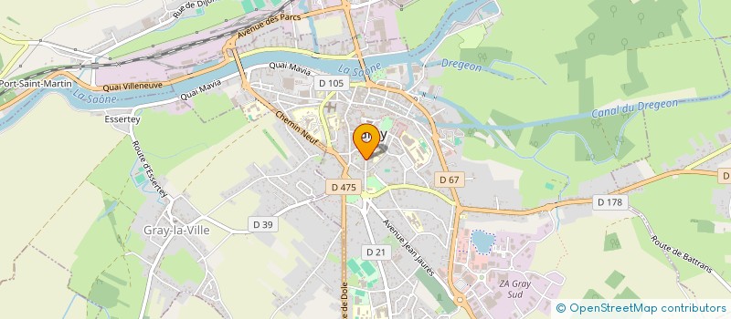 localisation de l'entreprise SCI HUGO à GRAY