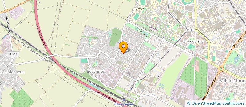 localisation de l'entreprise SCI HUGO  BEZANNES