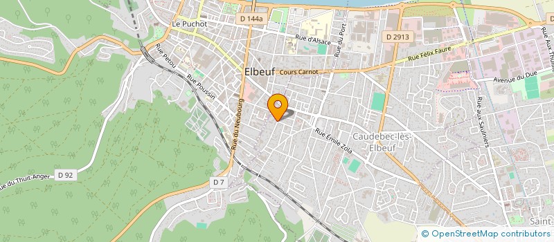 localisation de l'entreprise SCI HUGO  CAUDEBEC-LES-ELBEUF