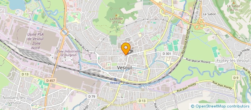 localisation de l'entreprise SCI HUGO à VESOUL
