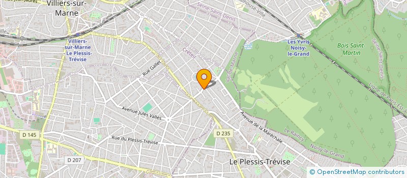 localisation de l'entreprise SCI HUGO à LE PLESSIS-TREVISE