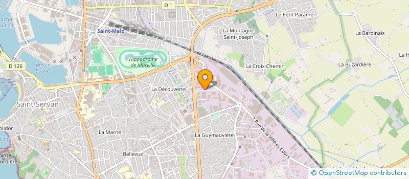 localisation de l'entreprise SCI HUGO  SAINT-MALO