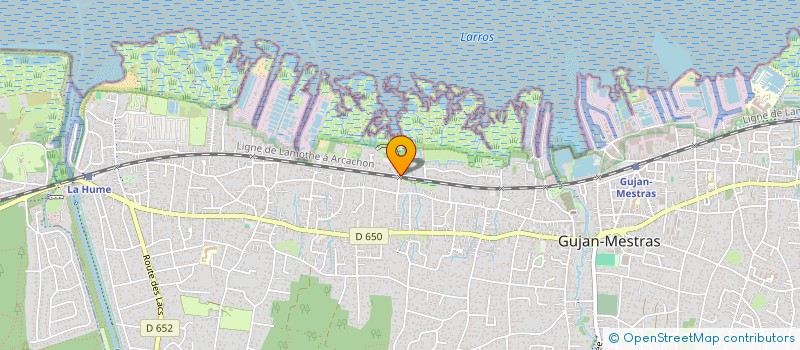 localisation de l'entreprise SCI HUGO  GUJAN-MESTRAS