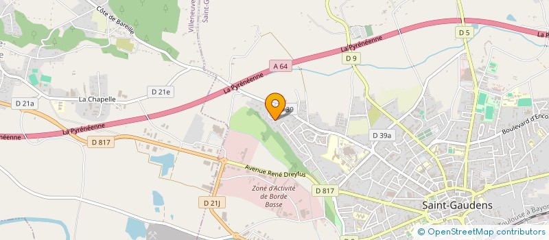 localisation de l'entreprise SCI HUGO  SAINT-GAUDENS