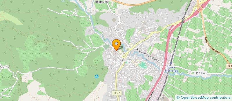 localisation de l'entreprise SCI HUGO  CUERS