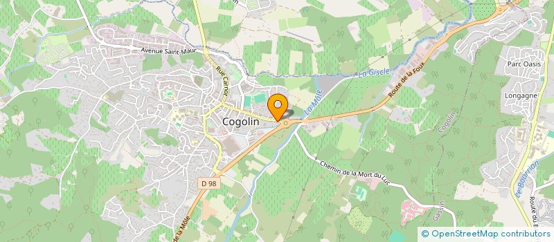 localisation de l'entreprise SCI HUGO à COGOLIN