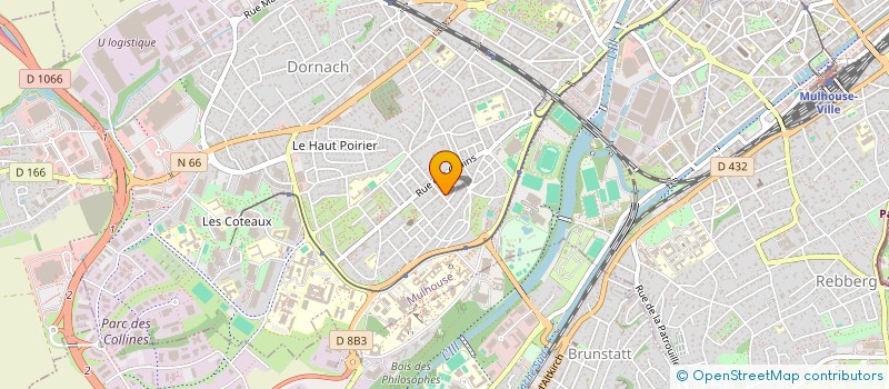 localisation de l'entreprise SCI HUGO  MULHOUSE