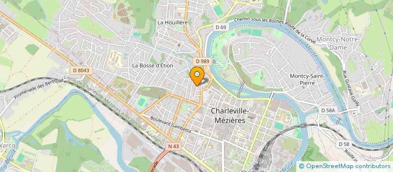 localisation de l'entreprise SCI HUGO  CHARLEVILLE-MEZIERES
