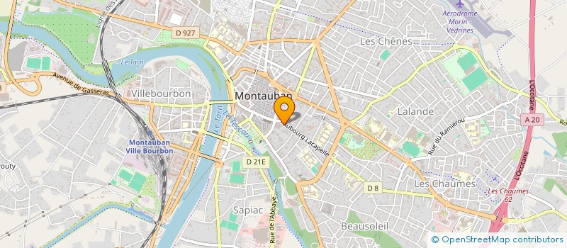 localisation de l'entreprise SCI HUGO  MONTAUBAN