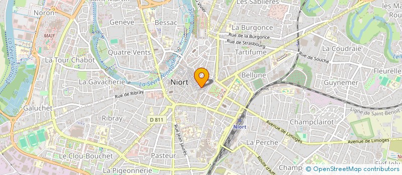 localisation de l'entreprise SCI HUGO  NIORT