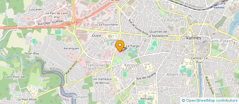 localisation de l'entreprise SCI HUGO à VANNES