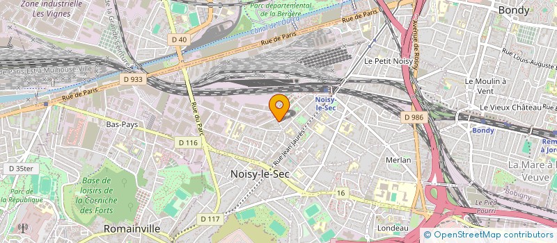 localisation de l'entreprise SCI HUGO à NOISY-LE-SEC