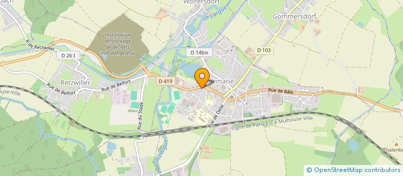 localisation de l'entreprise SCI HUGO  DANNEMARIE