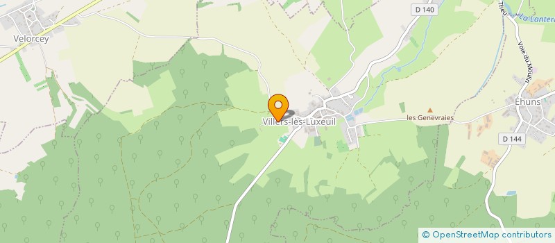 localisation de l'entreprise SCI HUGO  VILLERS-LES-LUXEUIL