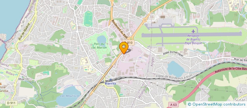 localisation de l'entreprise SCI HUGO à BIARRITZ