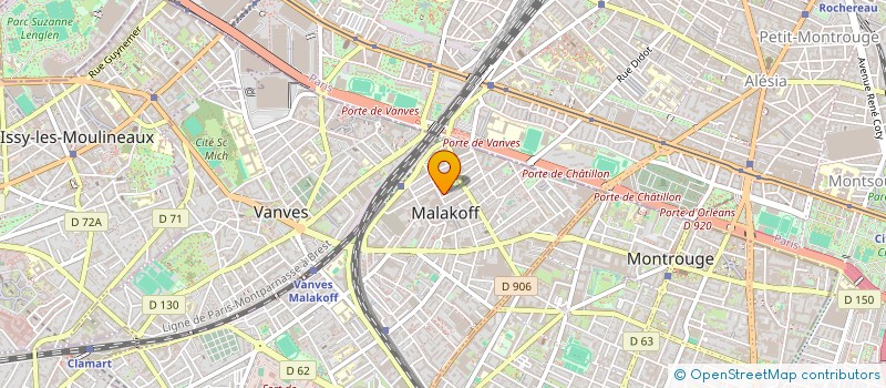 localisation de l'entreprise SCI HUGO  MALAKOFF