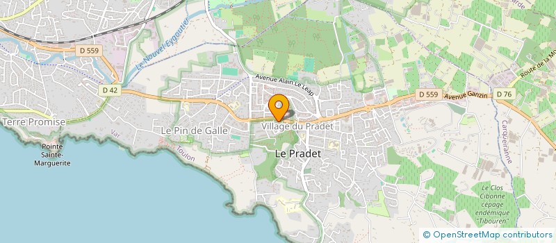 localisation de l'entreprise SCI HUGO  LE PRADET