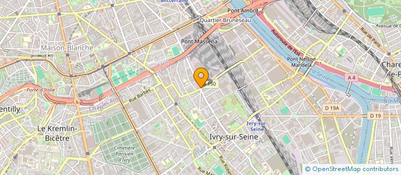 localisation de l'entreprise SCI HUGO SEMARD à IVRY-SUR-SEINE