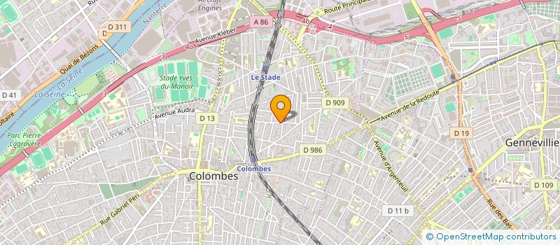 localisation de l'entreprise SCI HUGOLINE à COLOMBES