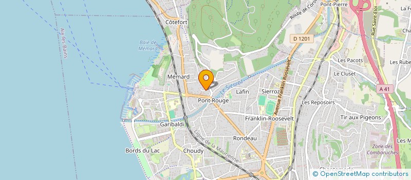 localisation de l'entreprise SCI HUGON  AIX-LES-BAINS