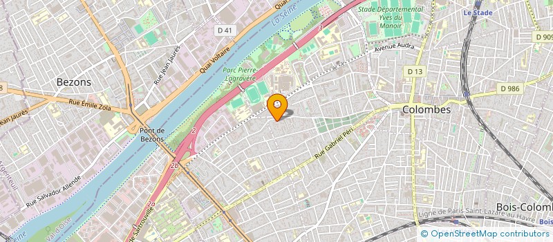 localisation de l'entreprise SCI HUGON  COLOMBES