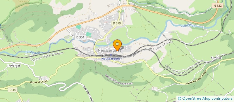 localisation de l'entreprise SCI HUGON à NEUSSARGUES EN PINATELLE