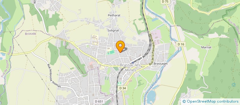 localisation de l'entreprise SCI HUGON & CO  BRASSAC-LES-MINES