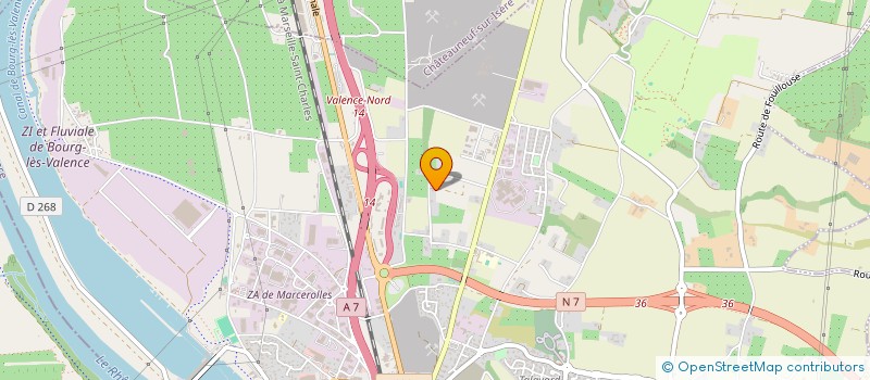 localisation de l'entreprise SCI HUGONNARD-ROCHE  BOURG LES VALENCE