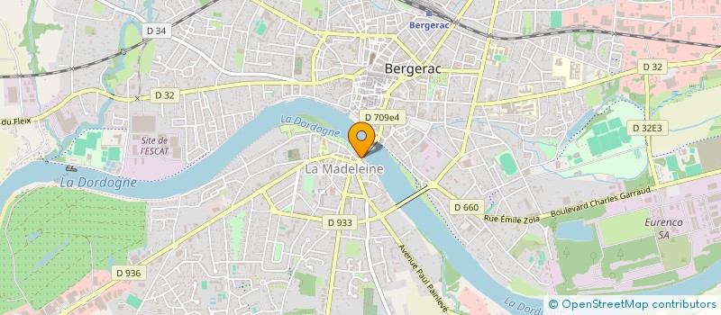 localisation de l'entreprise SCI HUGORE à BERGERAC