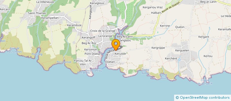 localisation de l'entreprise SCI HUGOT-GOUELLEU  CLOHARS-CARNOET