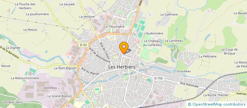localisation de l'entreprise SCI HUGOTIN à LES HERBIERS