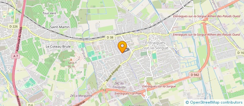 localisation de l'entreprise SCI HUGRAS  ENTRAIGUES-SUR-LA-SORGUE