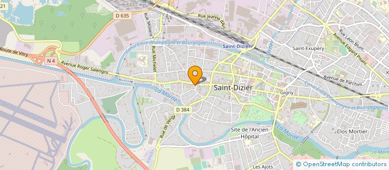 localisation de l'entreprise SCI HUGUE à SAINT-DIZIER