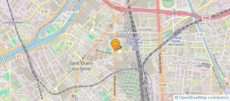 localisation de l'entreprise SCI HUGUES LE GRAND  SAINT-DENIS