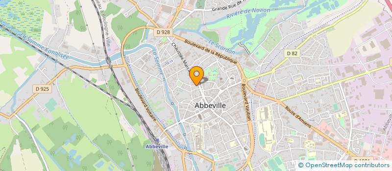 localisation de l'entreprise SCI HUGUET à ABBEVILLE