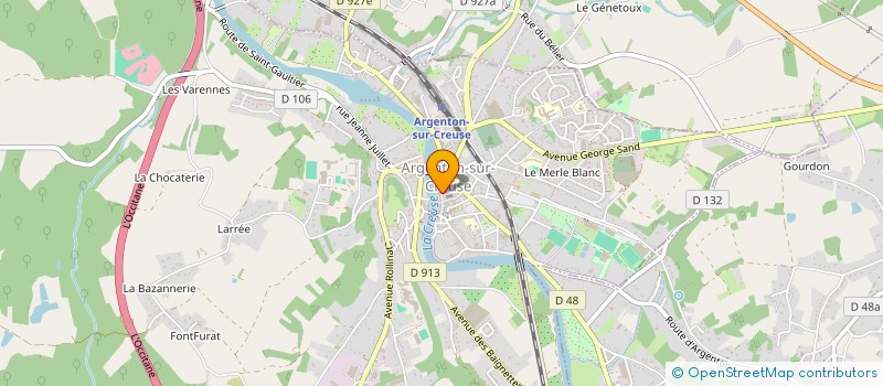 localisation de l'entreprise SCI HUGUET PLANTUREUX à BADECON-LE-PIN