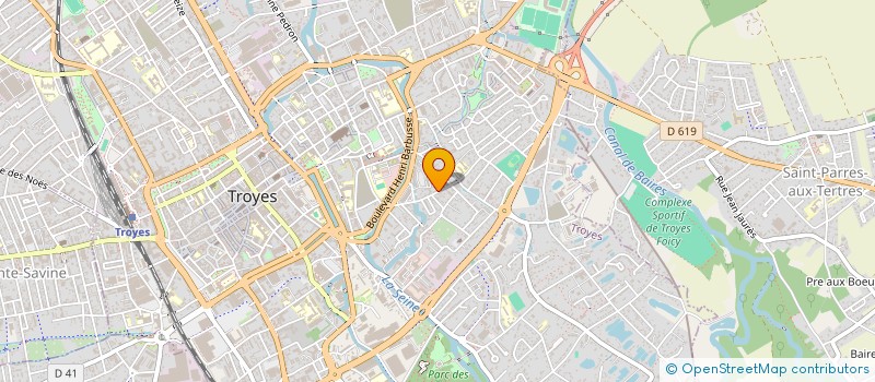localisation de l'entreprise SCI HUGUIER 1-2 à TROYES