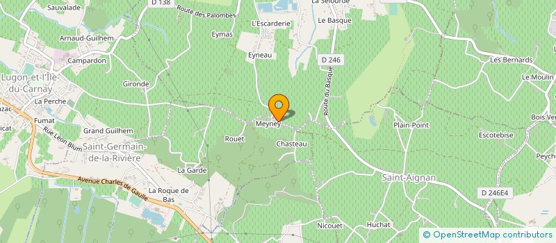 localisation de l'entreprise SCI HUGUINES  VILLEGOUGE