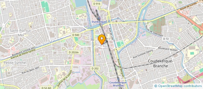 localisation de l'entreprise SCI HUIS WESTHOECK à DUNKERQUE
